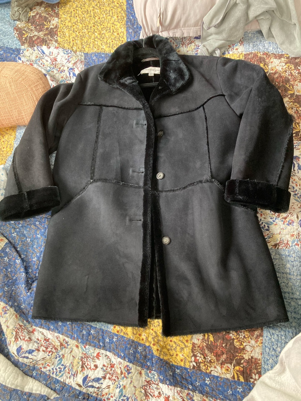 Jones NY faux shearling coat